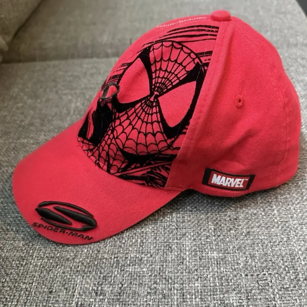 Y2K Spider-Man Cap Baseball Hat Marvel Universal Studios Embroidered Adjustable